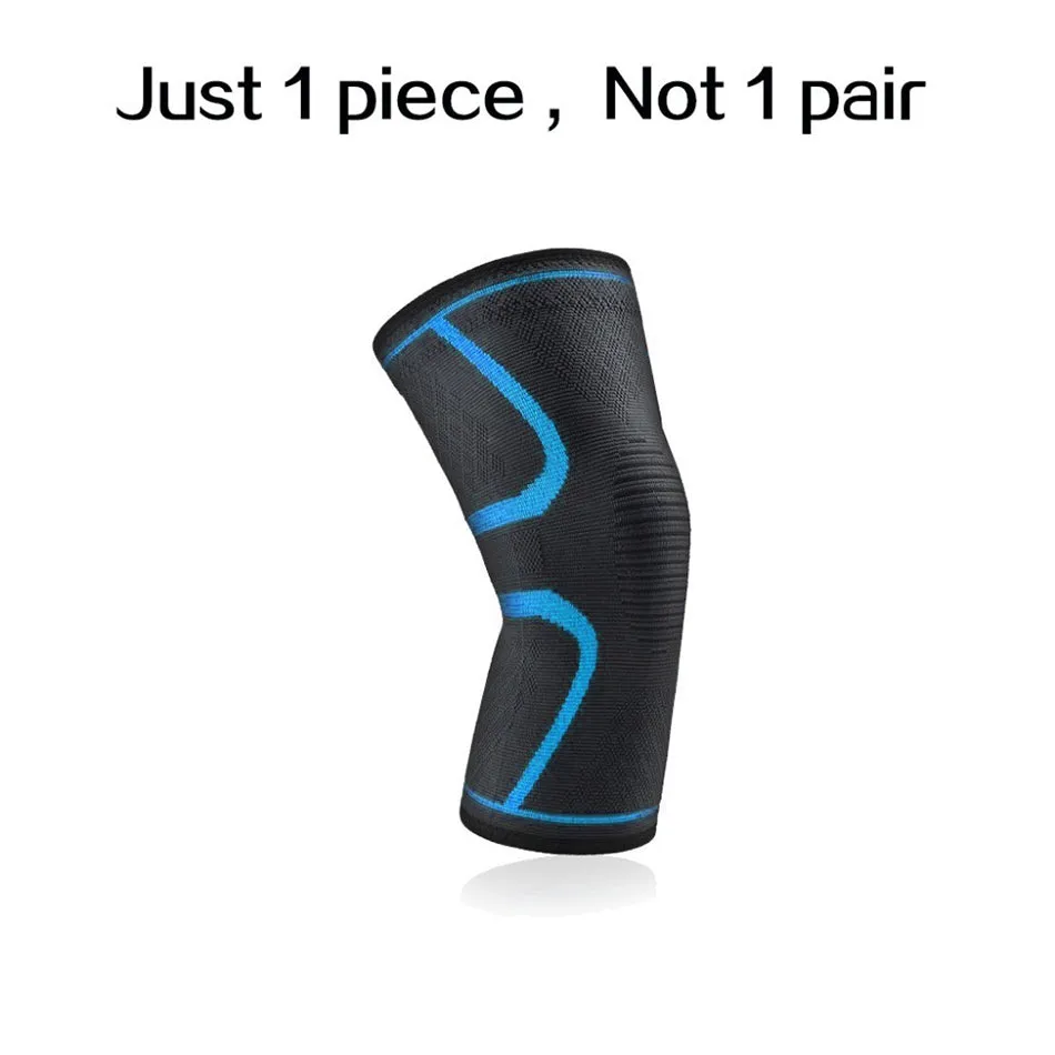 1 PC Elastic Knee Pads Nylon Sports Fitness Kneepad Fitness Gear Patella Brace Running Basketball Volleyball Support