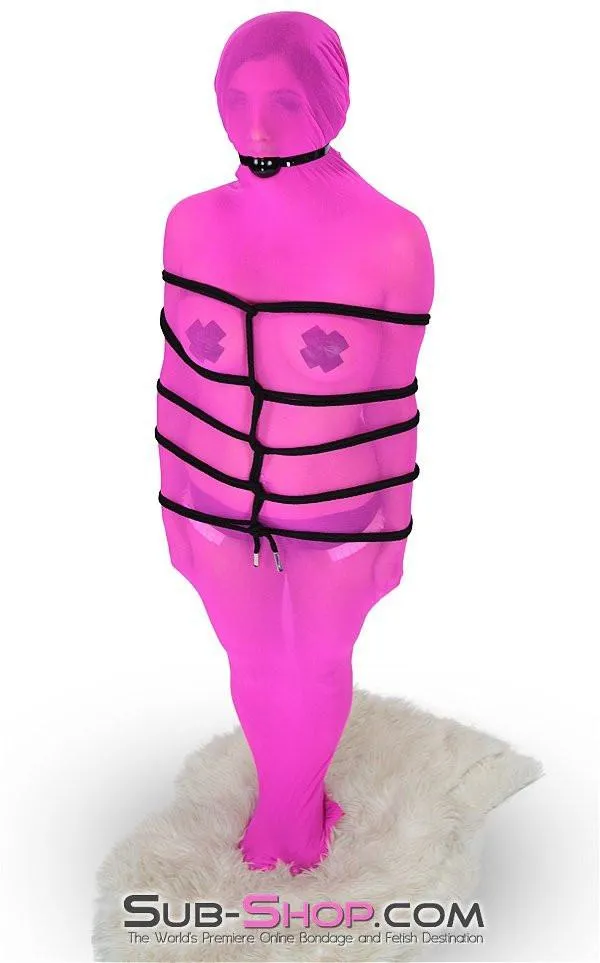 1517DL      Sheer Encasement Pink Silk Full Body Sack - <b>FREE on orders over $49! Use discount code BODYSACK</b>