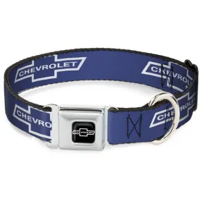 1965 CHEVROLET Bowtie Full Color Black/White Seatbelt Buckle Collar - 1965 CHEVROLET Bowtie Blue/White