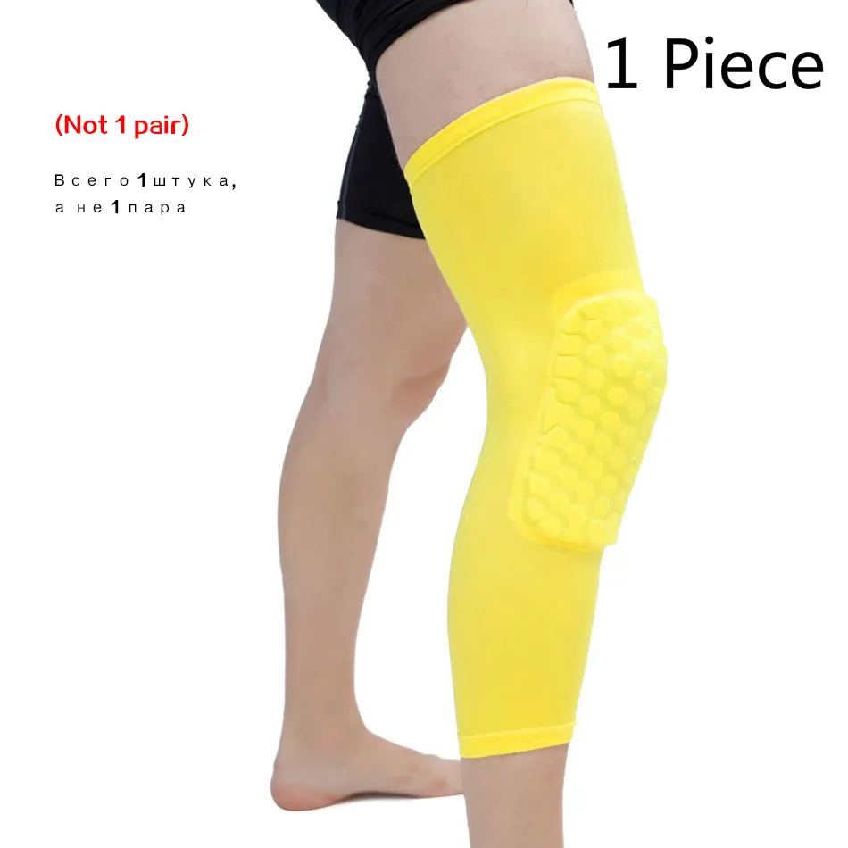 1PC Basketball Knee Pads Protector Compression Sleeve Honeycomb Foam Brace Kneepad Fitness Gear Volleyball Support