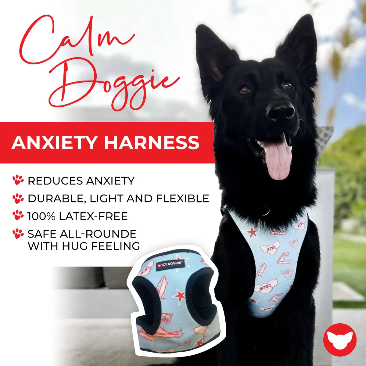 3 in 1 Cooling & Anti-Relief Dog Harness | Minty Print