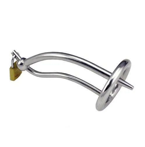 7381AR      Hard Up Stainless Steel Locking Penis Plug Chastity - MEGA Deal!