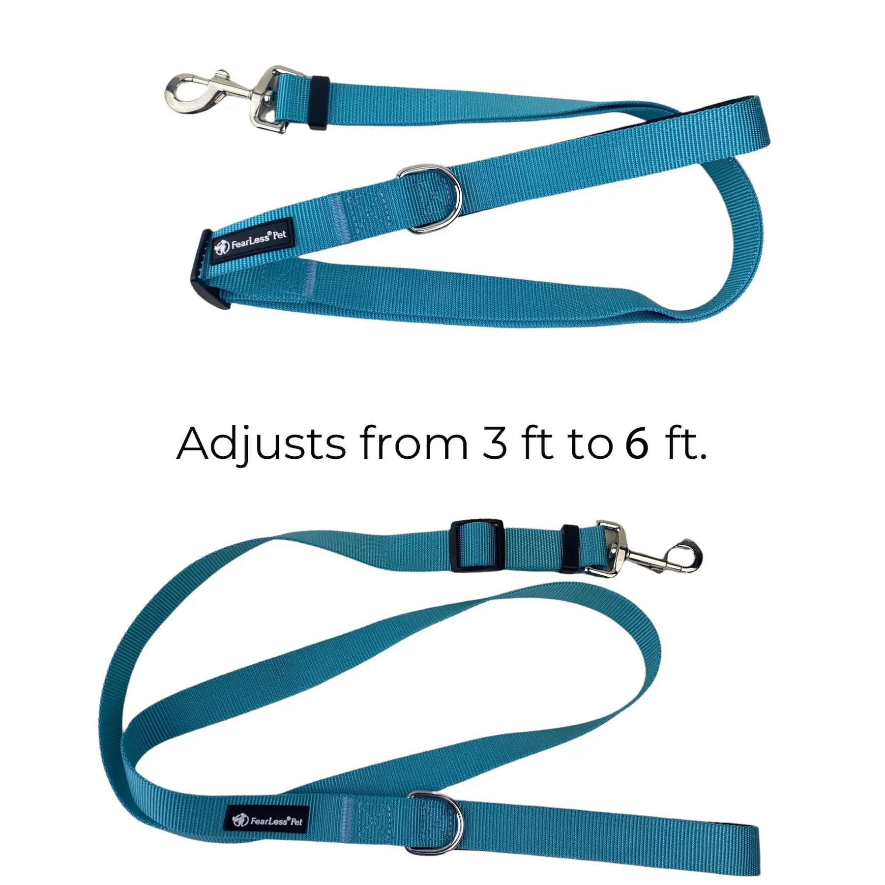 Adjustable Leash - Teal Blue