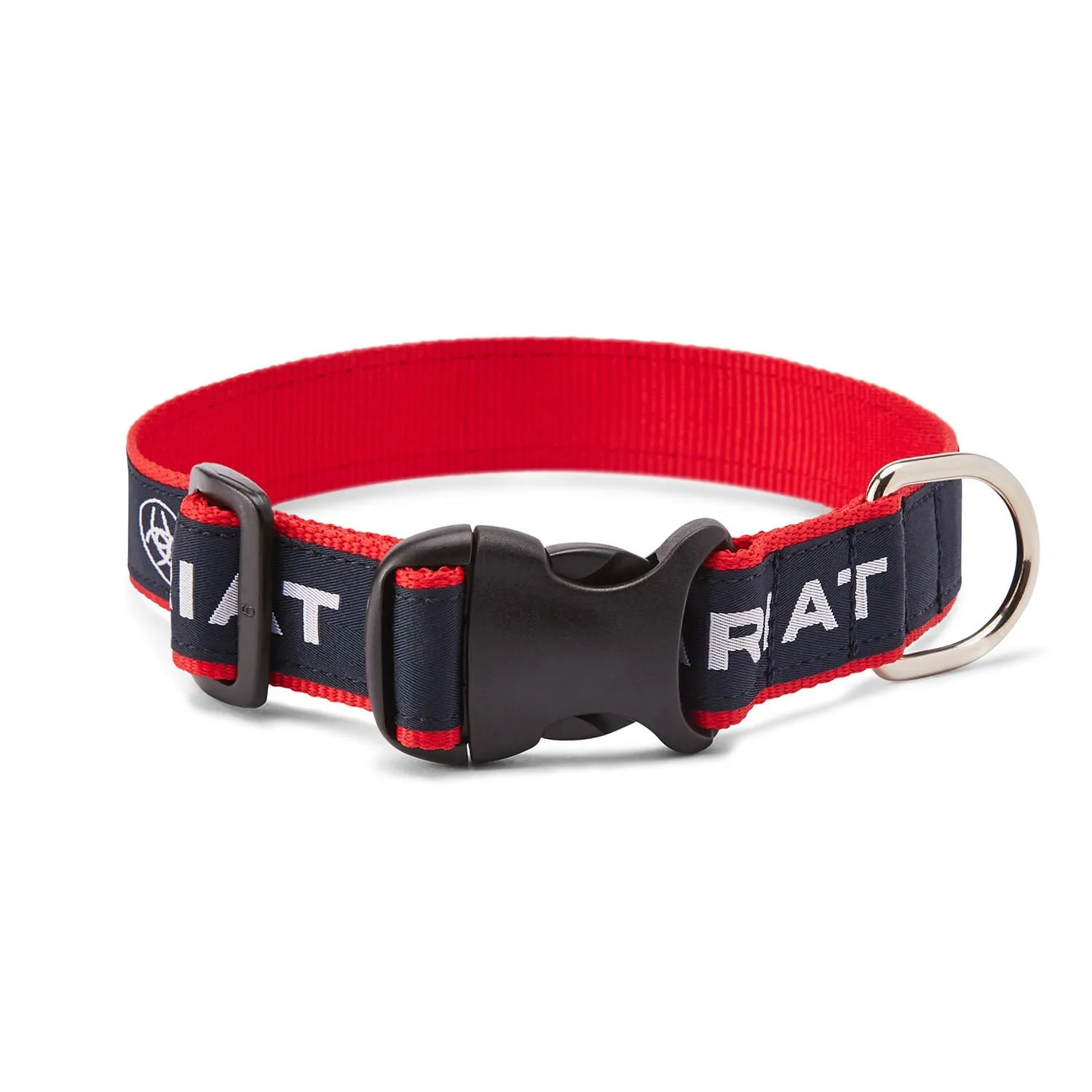 Ariat Team Dog Adjustable Collar, Navy/Red