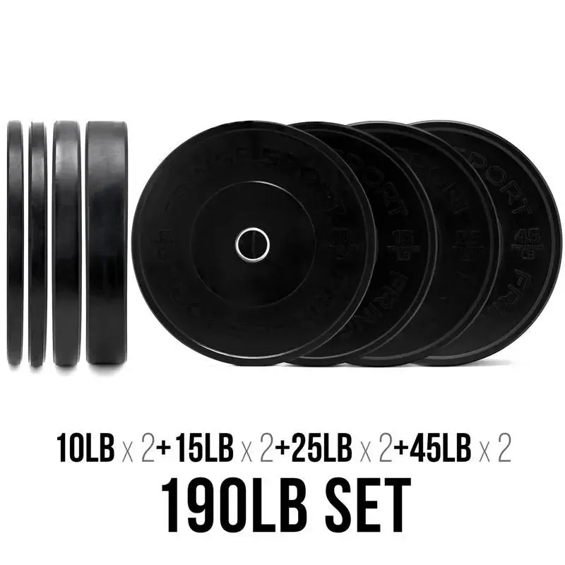 Bar   Black Bumper Plate Packages