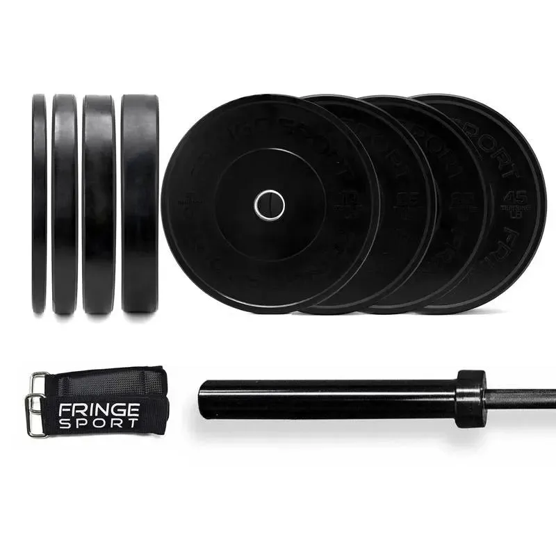 Bar   Black Bumper Plate Packages