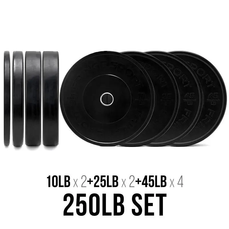 Bar   Black Bumper Plate Packages