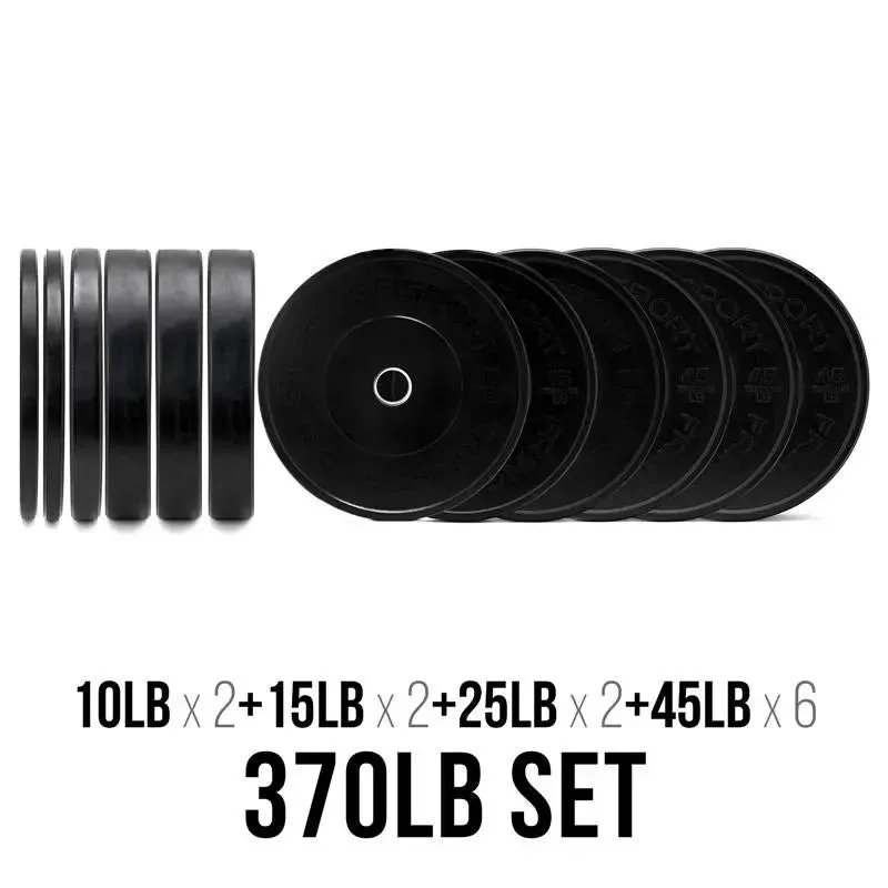 Bar   Black Bumper Plate Packages