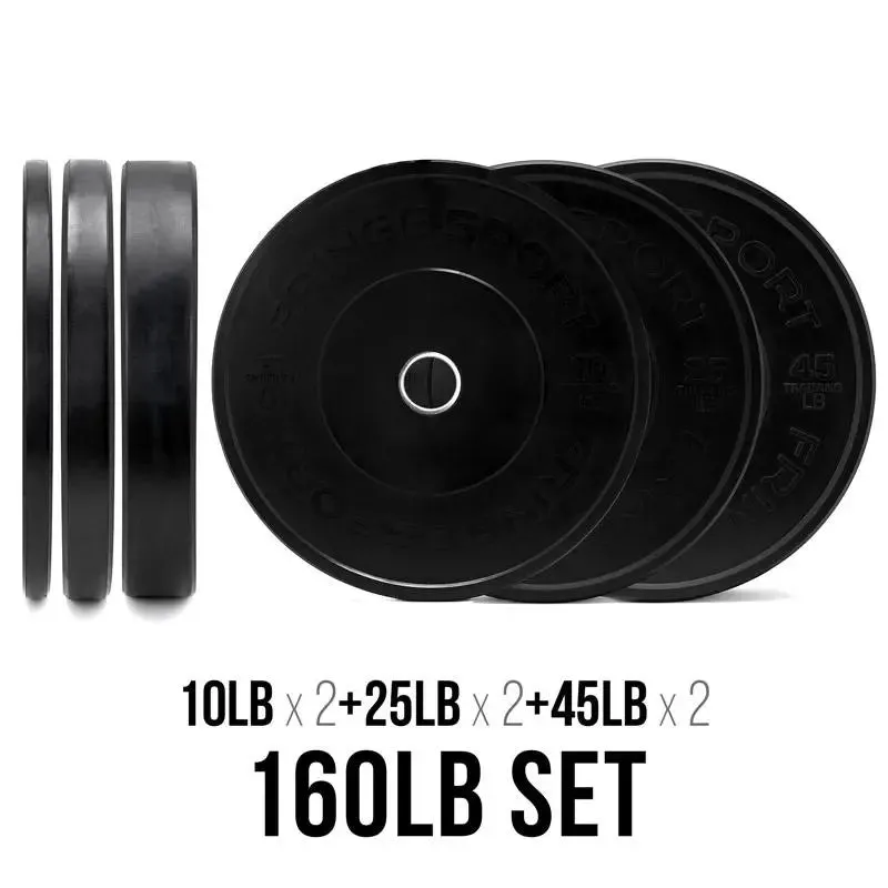 Bar   Black Bumper Plate Packages