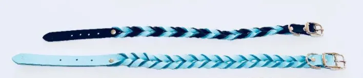 Braided Leather Collars - Latigo