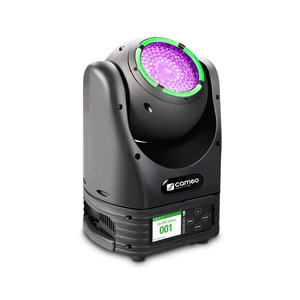 Cameo Lights MOVO BEAM Z100 Continuous Rotation 60W RGBW LED Zoom Beam Moving Head