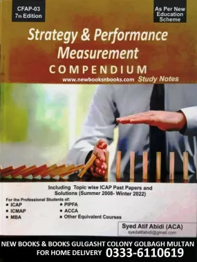 CFAP 3 Strategy & Performance Measurement Compendium Study Notes 7th Edition