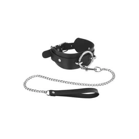 Choker with Leash - Black