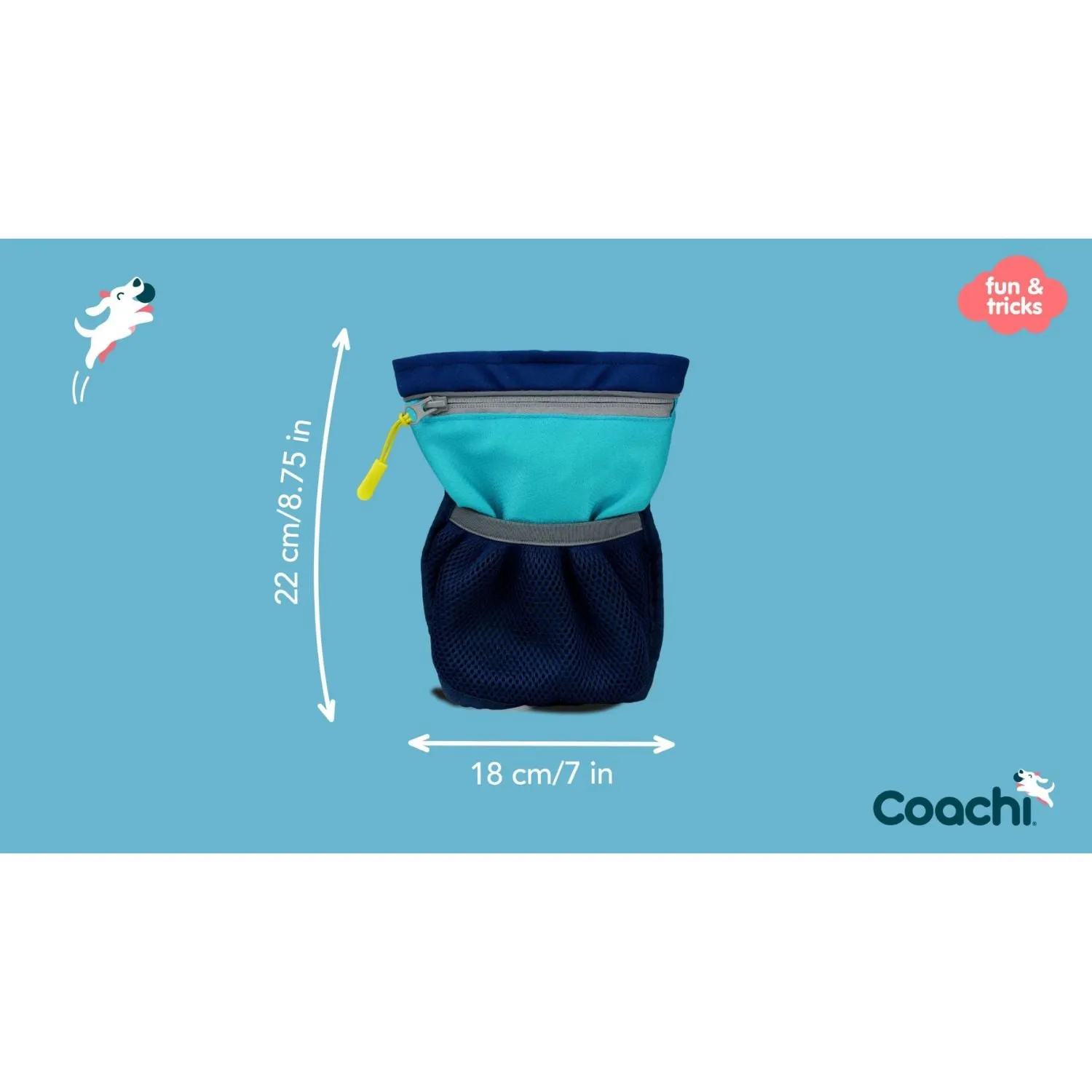 Coachi Pro Training Treat Bag & Dog Treat Bag - Navy/Blue