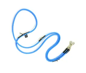 Dogs & Horses Multi-Purpose Luxury Leather Dog Training Lead Blue