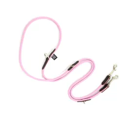 Dogs & Horses Multi-Purpose Luxury Leather Dog Training Lead Pink