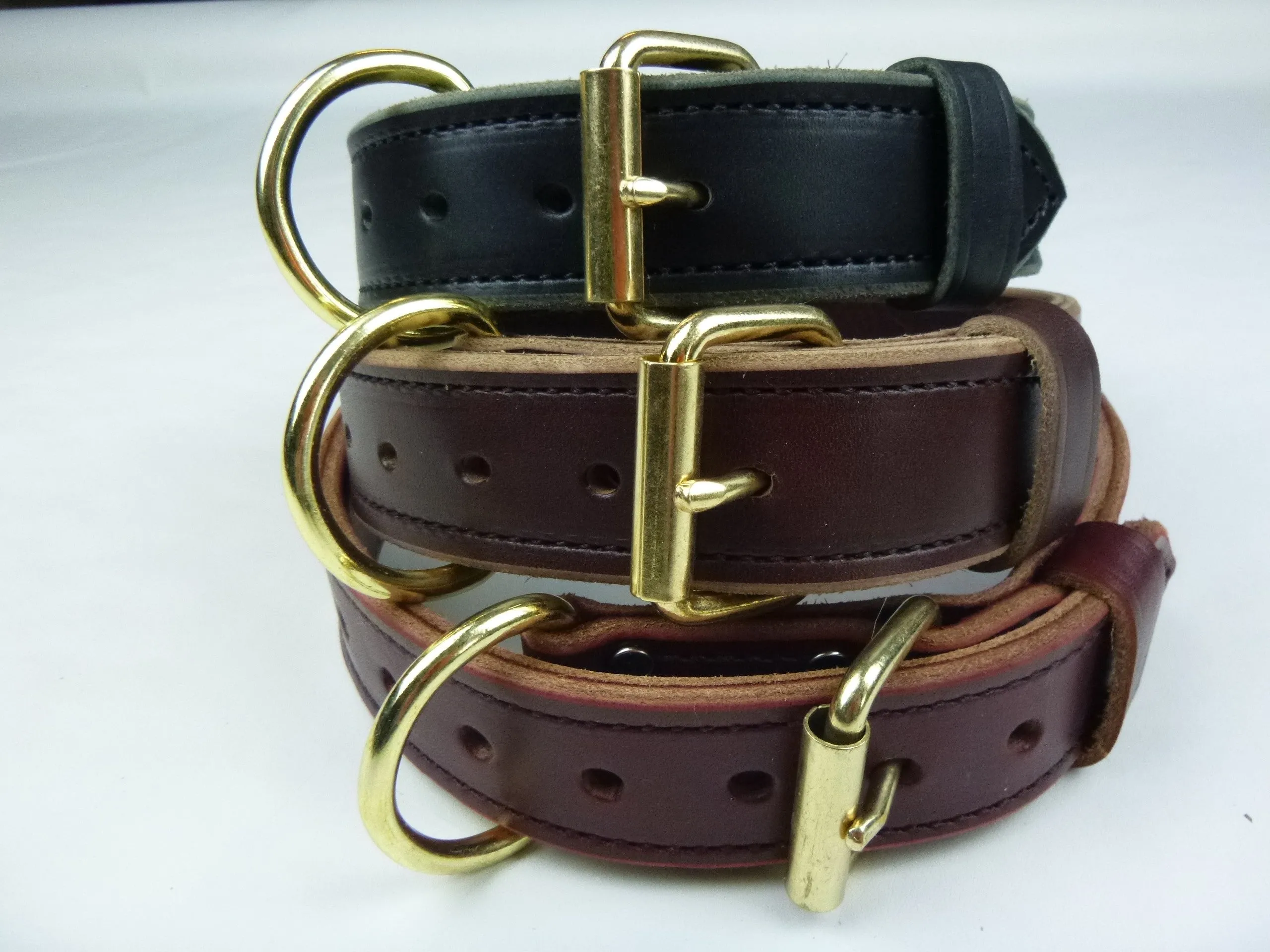 Double Layer Leather Sport and Agitation Collar