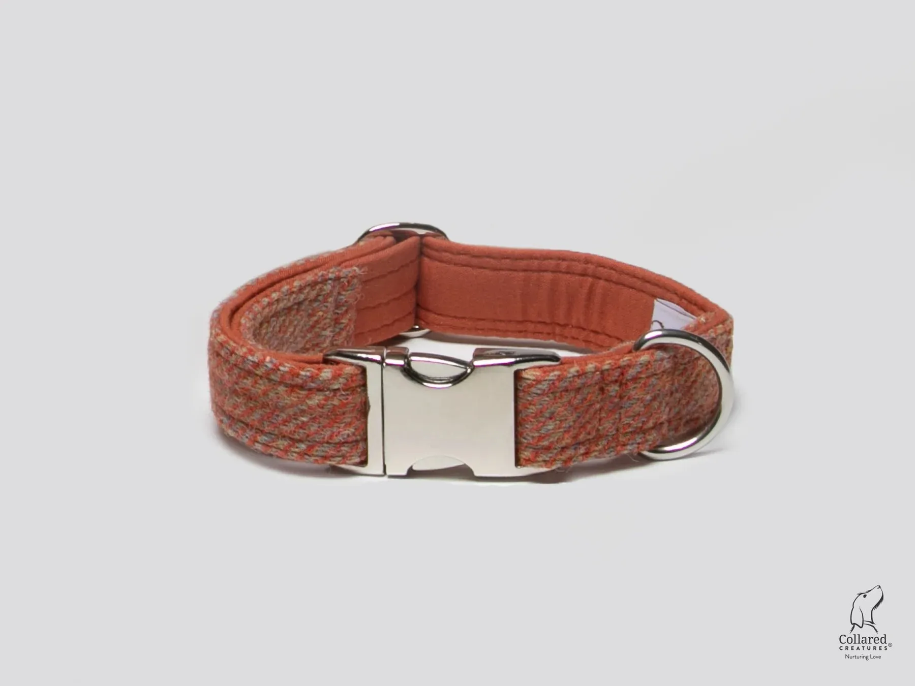 Harris Tweed Mandarin Luxury Dog Collar