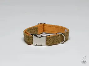 Harris Tweed Mustard Twill Luxury Collar