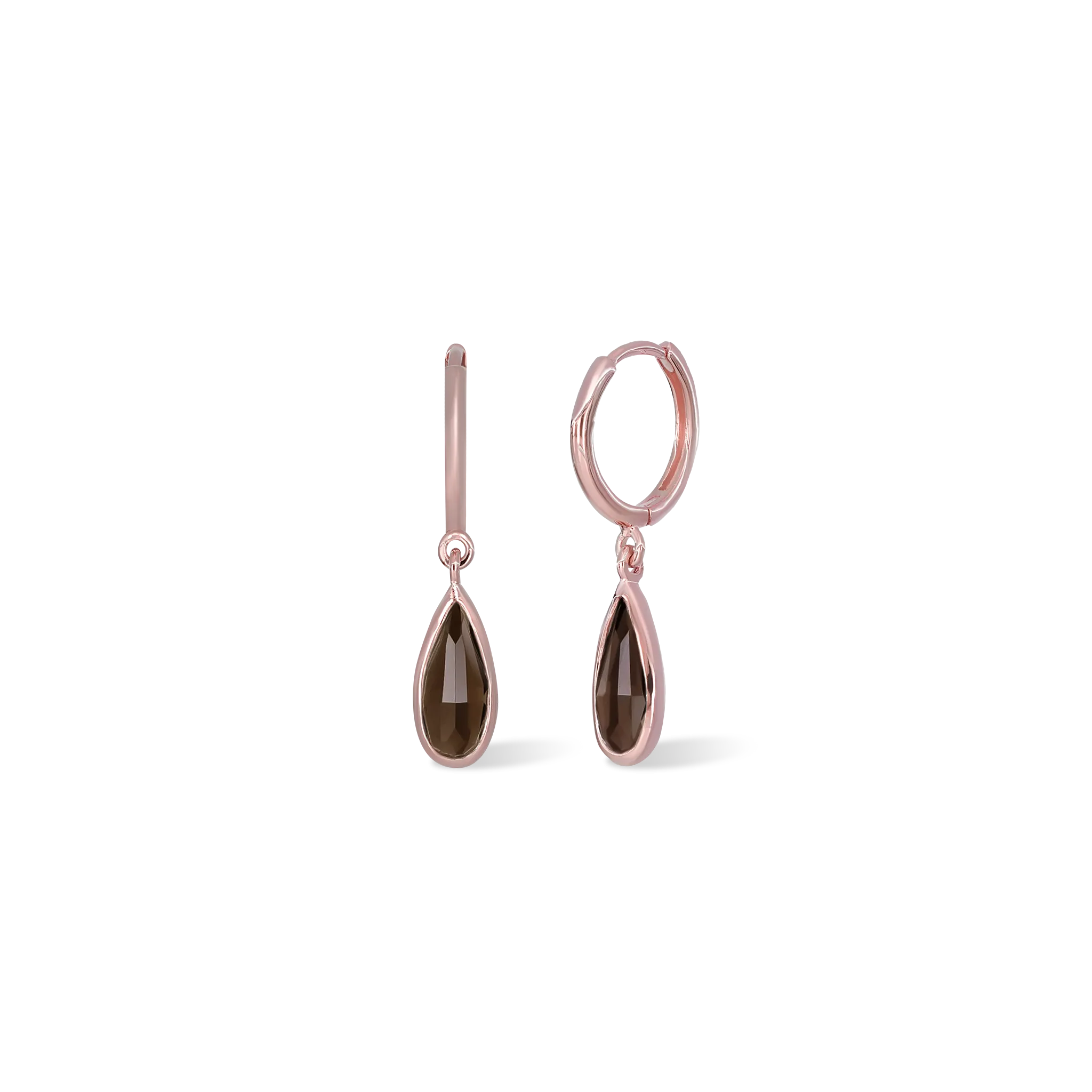 Iris •Smoky Quartz Hoop Earring