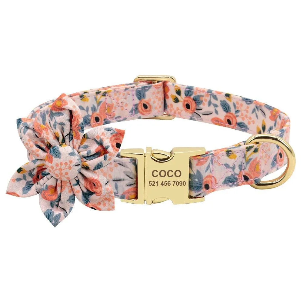 Lil' Bloomers Personalized Pet Collar and Leash