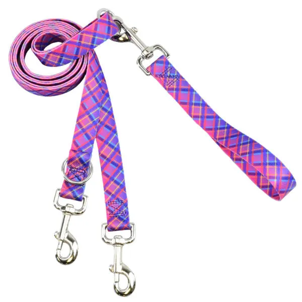 Neon Sunrise Pink Plaid Freedom No-Pull Dog Harness – EarthStyle