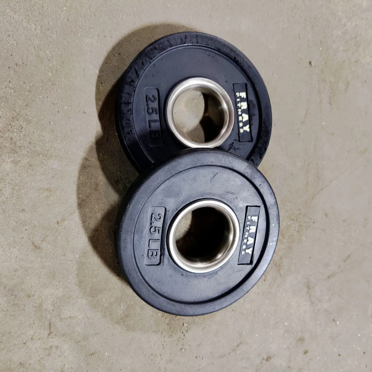 NEW Black Bumper Plate Change Plates 2.5lb and 5lb Pair Weights