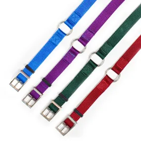 Nite Lite Double Ply Nylon 1" Ring-N-Center Dog Collar