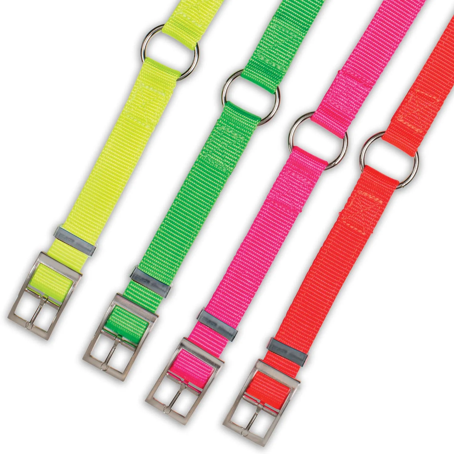 Nite Lite Hi-Viz 1" Nylon Ring-N-Center Collar