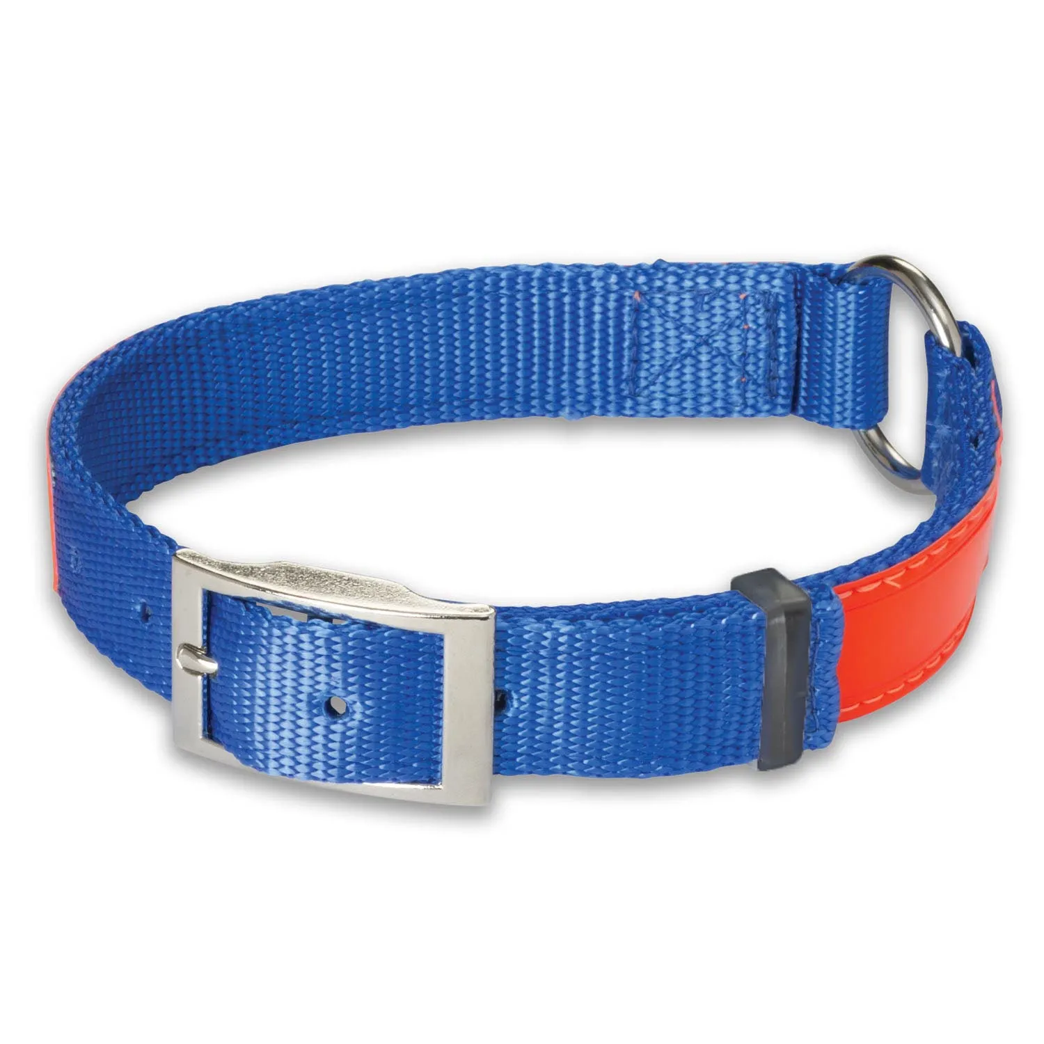 Nite Lite Reflexite Nylon 1" Ring-N-Center Reflective Dog Collar