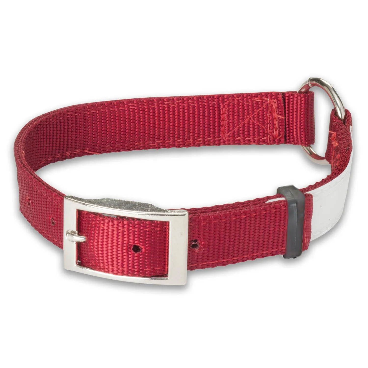 Nite Lite Reflexite Nylon 1" Ring-N-Center Reflective Dog Collar