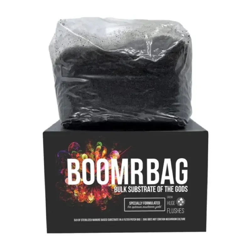 NORTH SPORE Boomr Bag Sterile Manure-Based Mushroom Substrate, 5lb