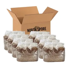 NORTH SPORE Wood Lovr Sterile Hardwood Mushroom Substrate | 8-Pack