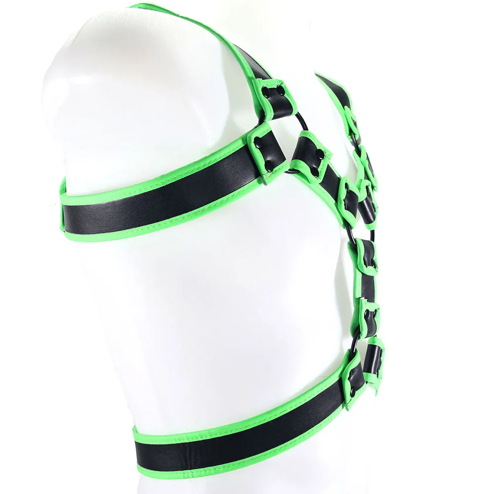 Ouch! Glow In The Dark Upper Body Harness /M