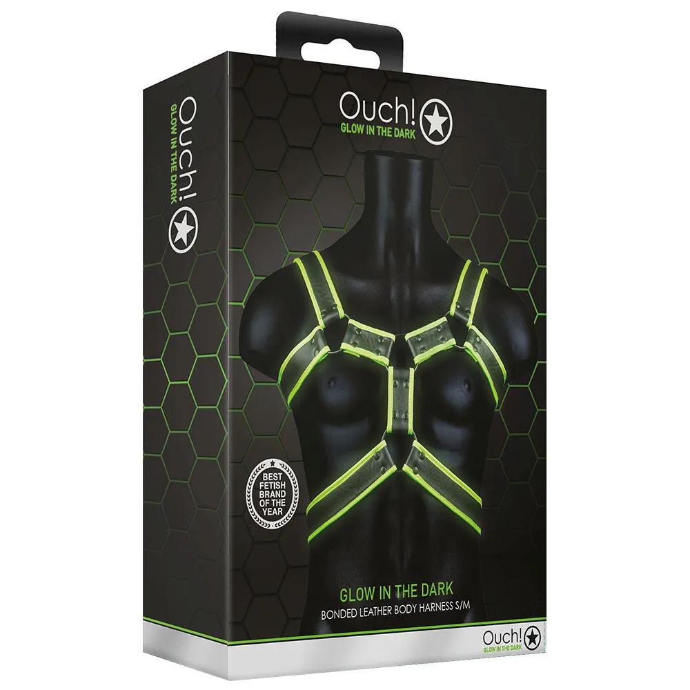 Ouch! Glow In The Dark Upper Body Harness /M