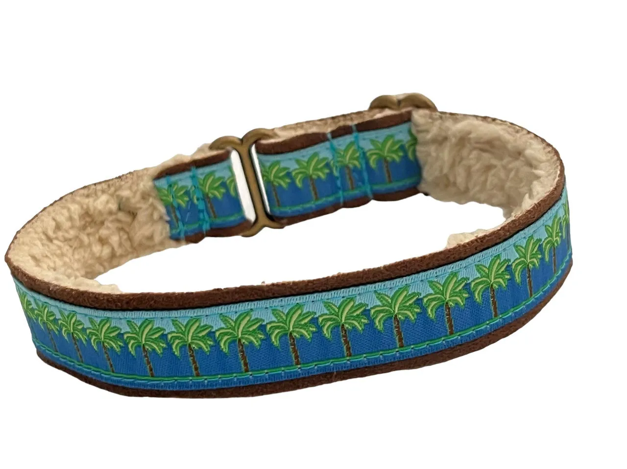 Palm Trees  3/4" Shaka Soft Tag Collar 9-12"