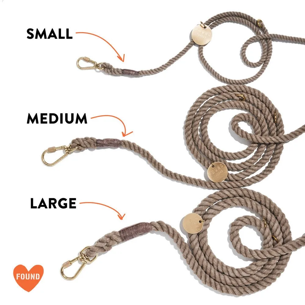 Peach Cotton Rope Dog Leash | Bolt Snaps, Adjustable