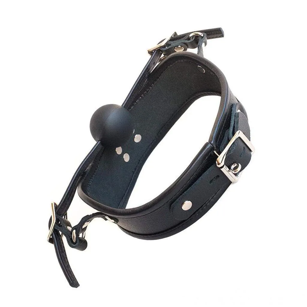 Posture Collar With Silicone Ball Gag