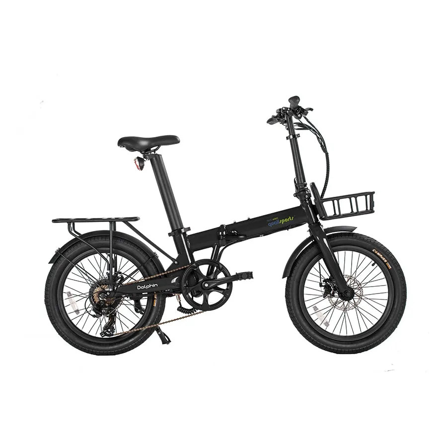 Qualisports Dolphin - Folding E Bike – Top Speed 20mph - 350W