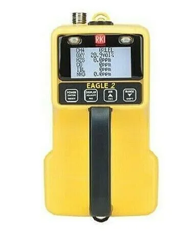 RKI Instruments 722-001-I-T Eagle 2 Gas Monitor LEL&ppm / O2 w/Teflon Hose SALE