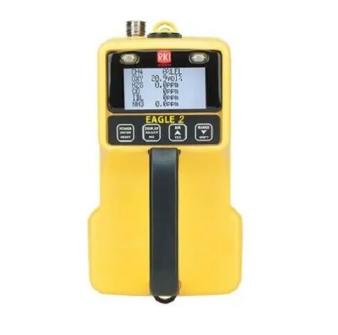 RKI Instruments Eagle 2 Three Gas Monitor 723-071-05 O2 / H2S / CO2 60% Volume (IR)