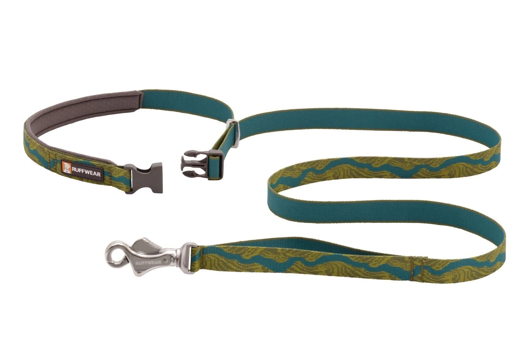 Ruffwear Flat Out™ Patterned & Multi-Use Dog Leash (Ember Distortion)