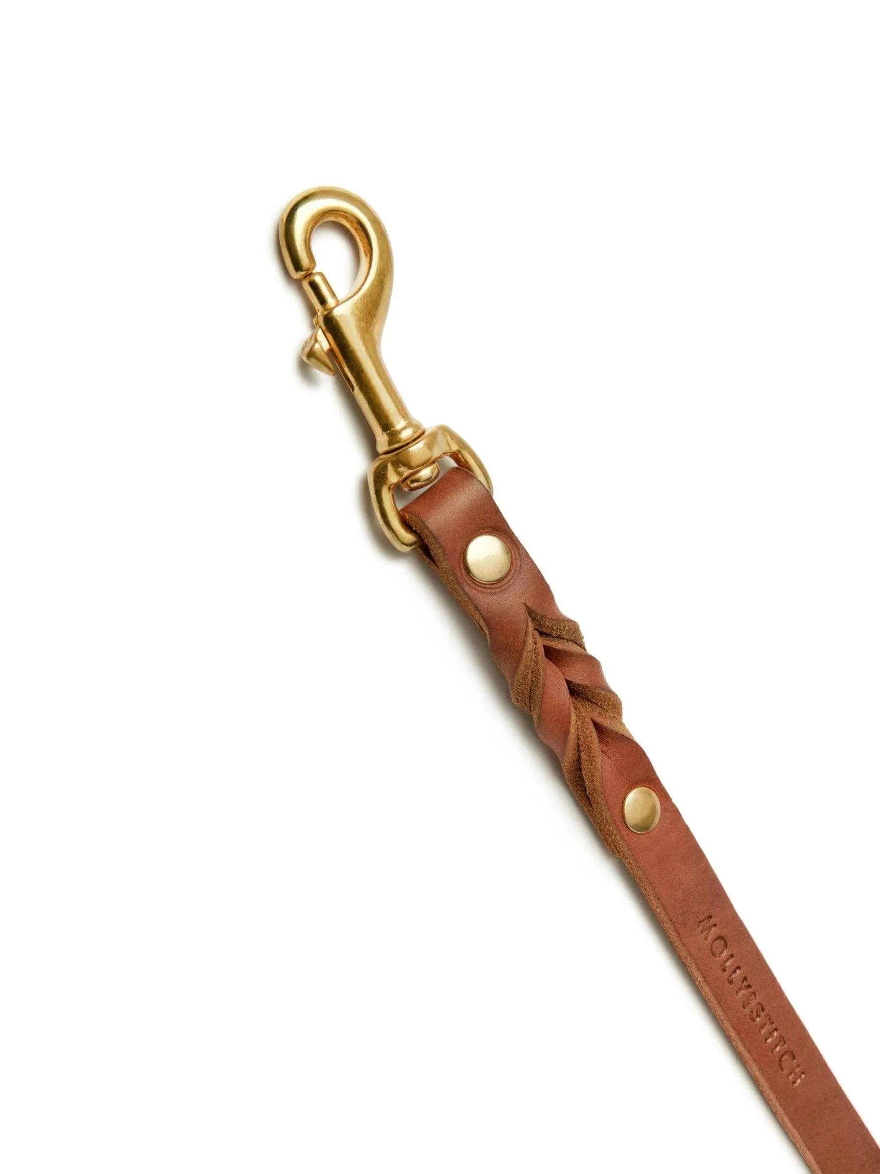 [SAHARA COGNAC] BUTTER LEATHER ADJUSTABLE DOG LEASH