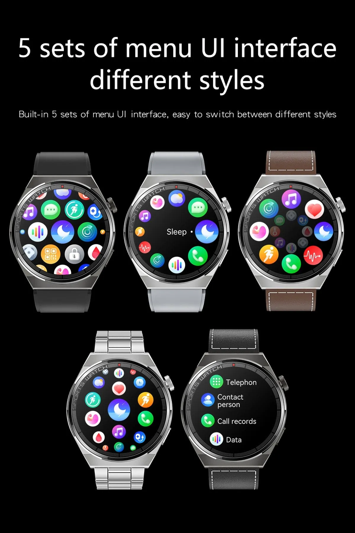 ST62 Dagnet Smartwatch 1.36-Inch Full Touch Screen HD