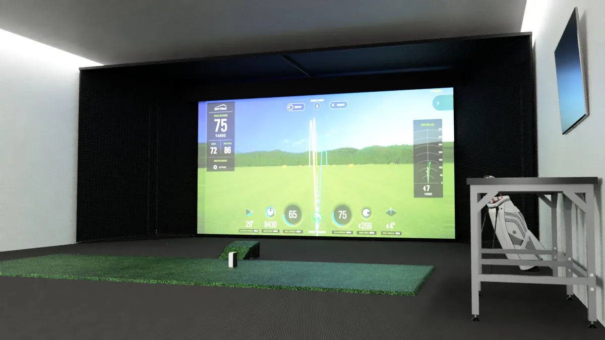 Studio Bay™ Commercial Wall-to-Wall Golf Simulator Bay