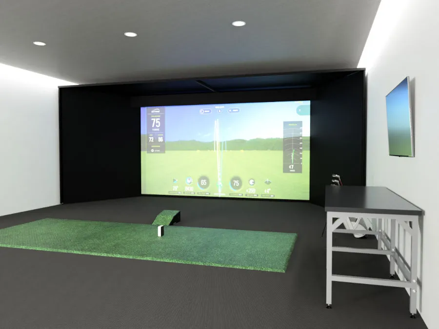 Studio Bay™ Commercial Wall-to-Wall Golf Simulator Bay